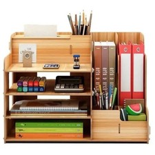 Holz-Schreibtisch-Organizer