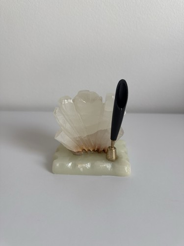 Vintage onyx stiftehalter - onyx,